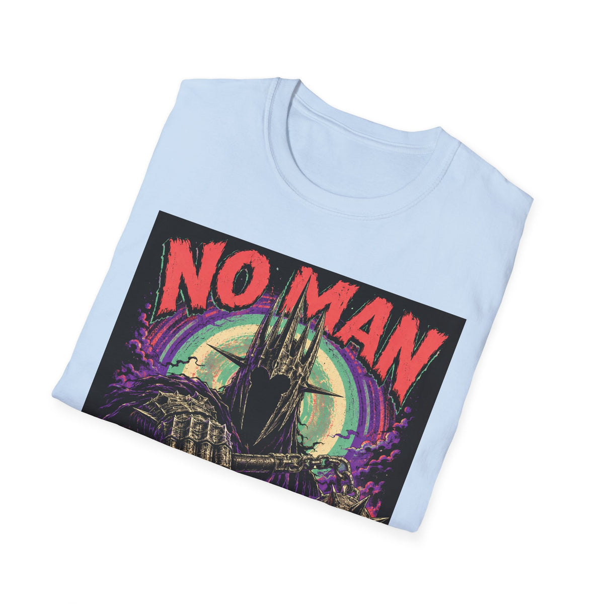 No Man No Problem T-Shirt — Retro Gothic Castle Graphic Tee