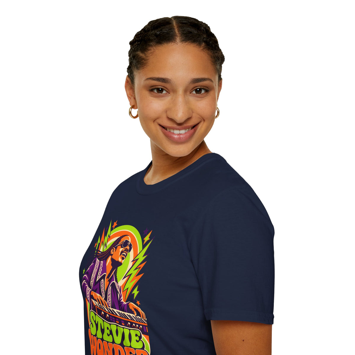 Retro Music Legend Stevie Wonder Graphic Tee