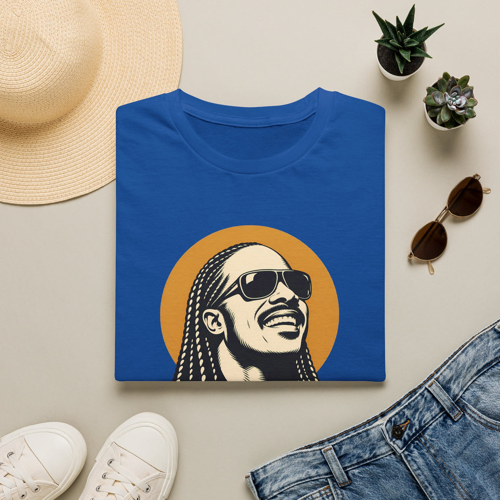 Stevie Wonder Graphic T-Shirt - Retro Soul Music Tee