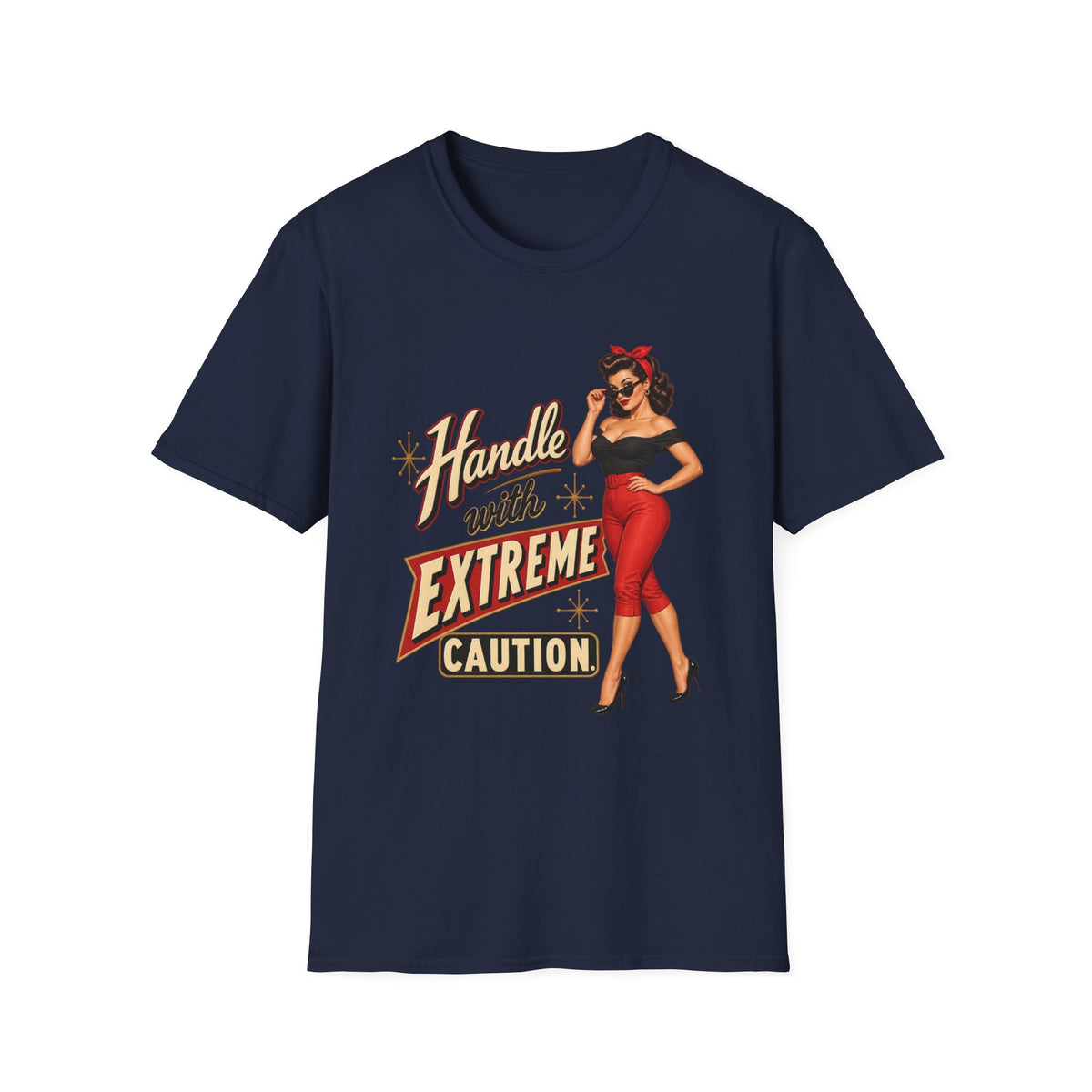 Handle With Extreme Caution Pinup Tee