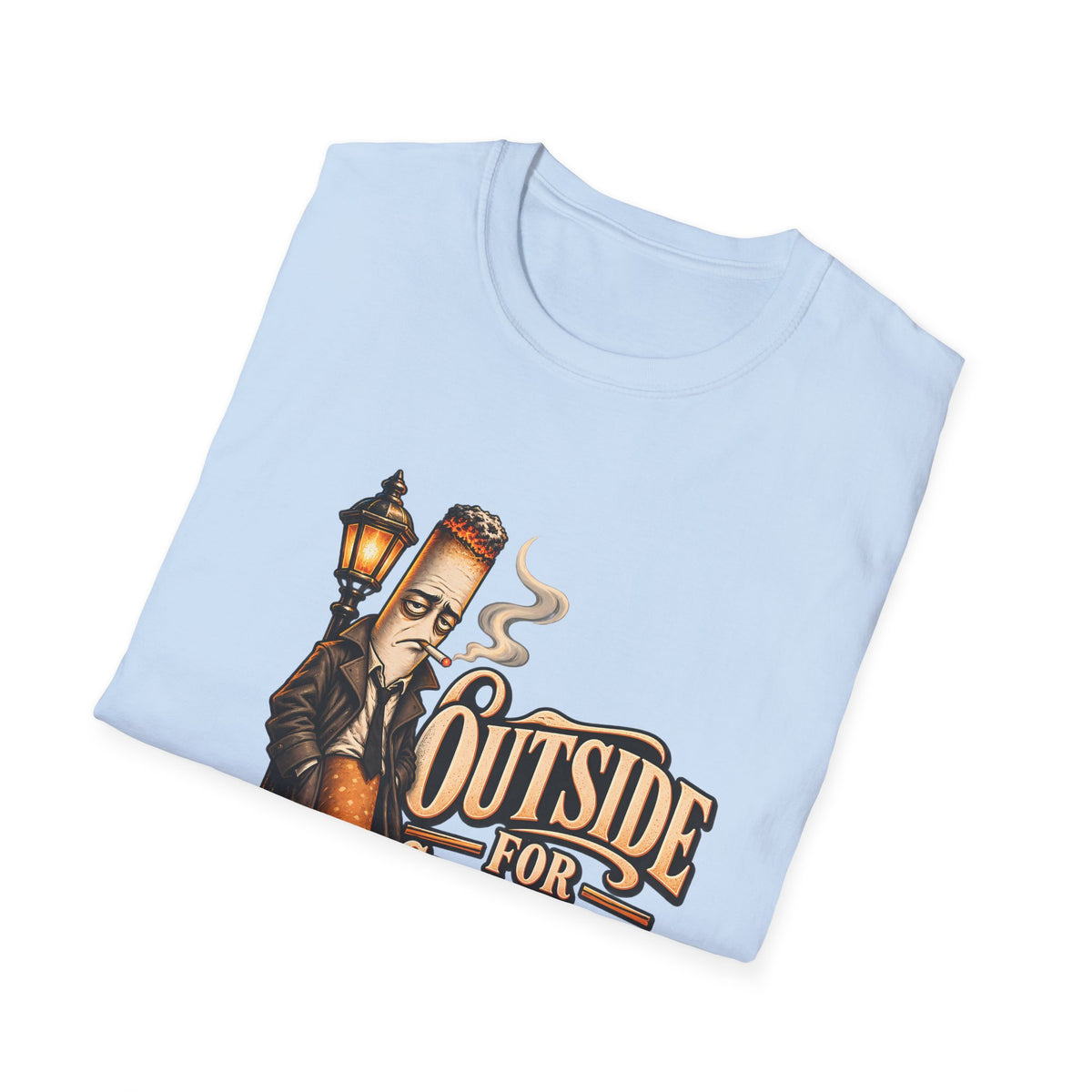 Outside for Character Development | Humorous Vintage Cigarette Graphic