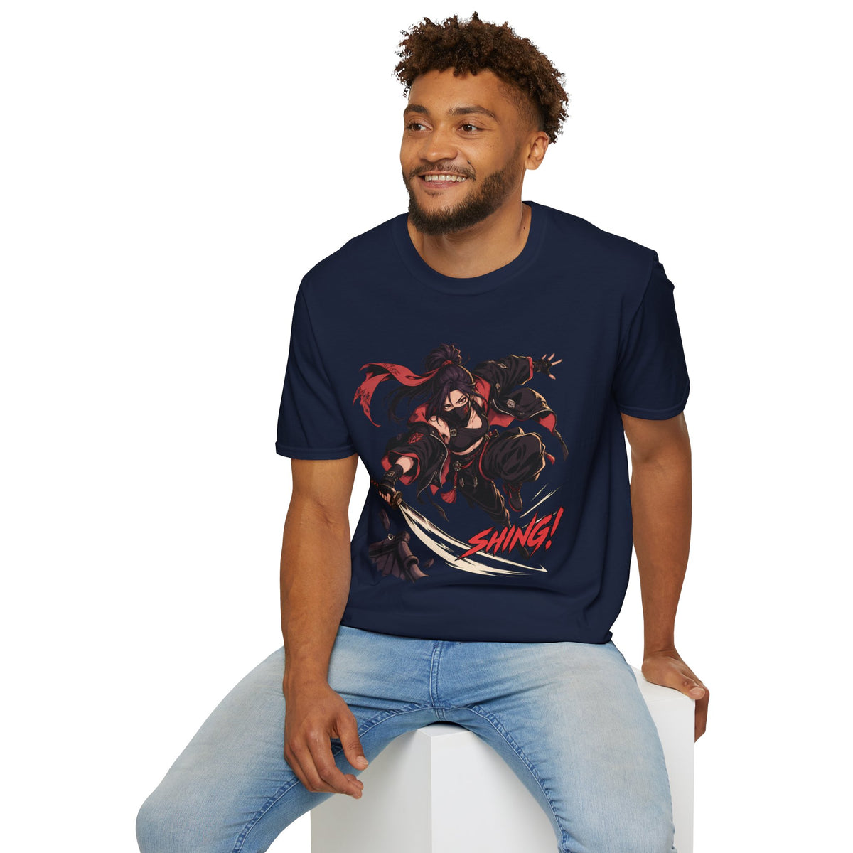 SHING! | Rooftop Samurai Girl | Japanese Anime Style Fight Shirt