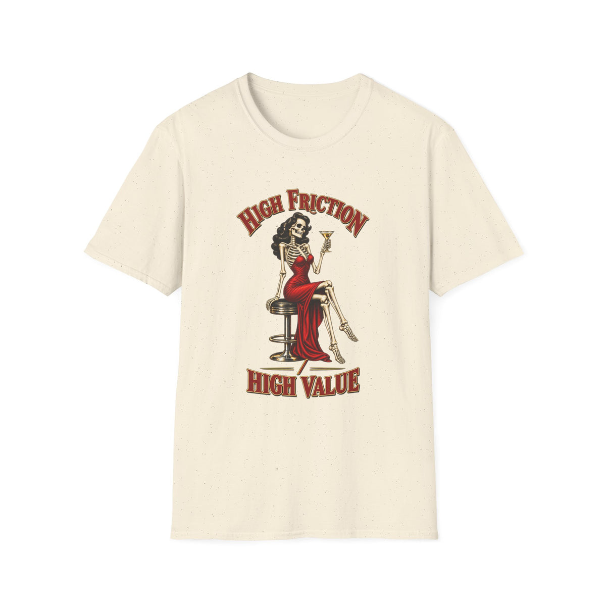 High Friction High Value | Pinup Skeleton Graphic Tee