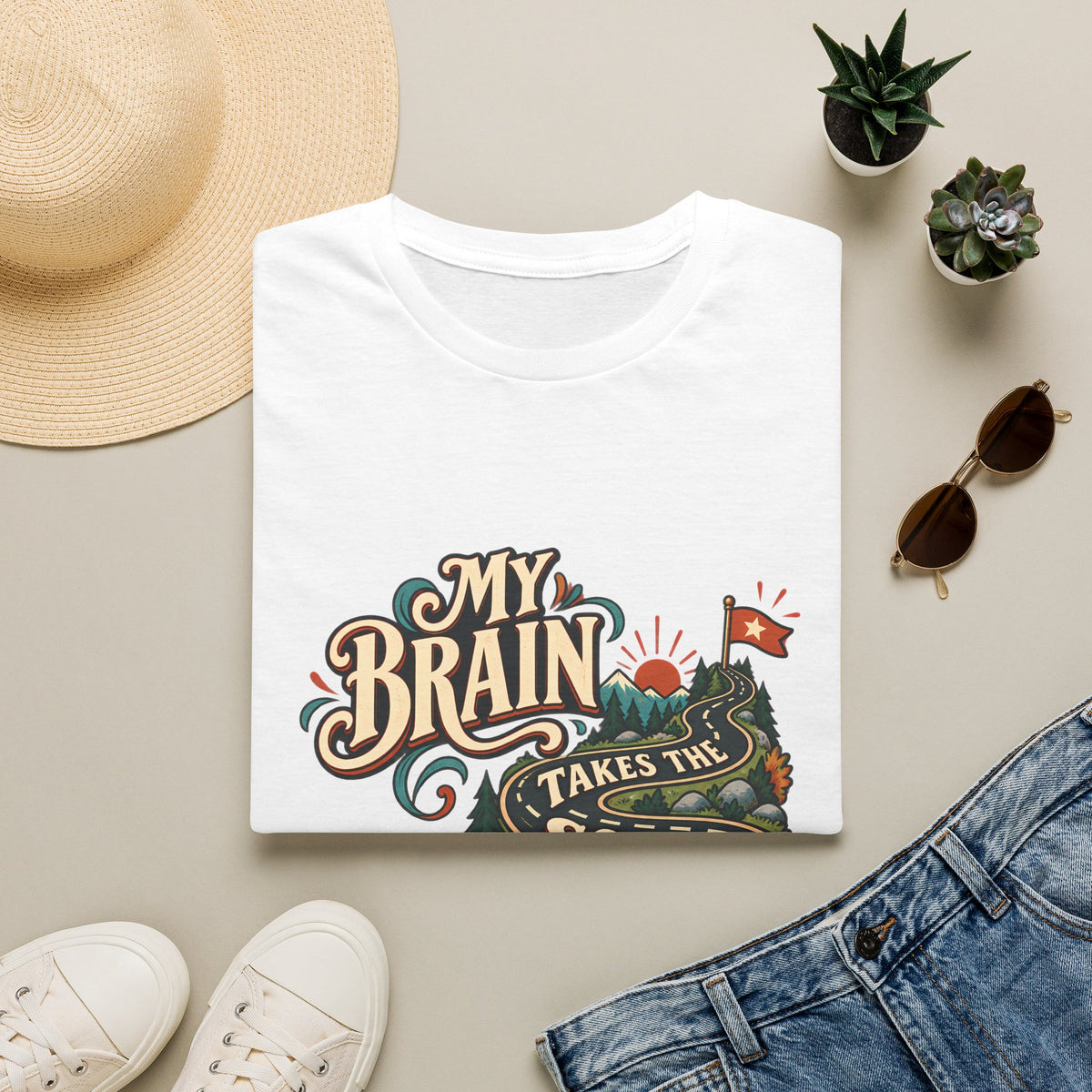 The Scenic Route | A Beautifully Different Mind | Neurodivergent Shirt