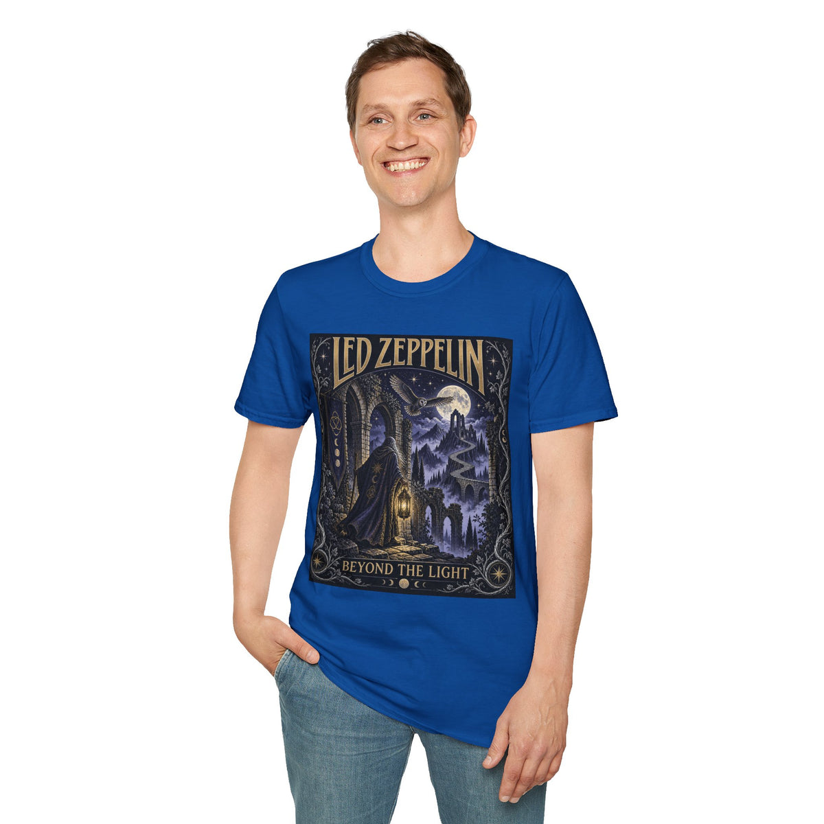 Led Zeppelin 'Beyond the Light' Concert Tee — Vintage Moonlight Rock T-Shirt