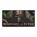 Resistance Is Futile Cyber Skull Gaming Desk Mat