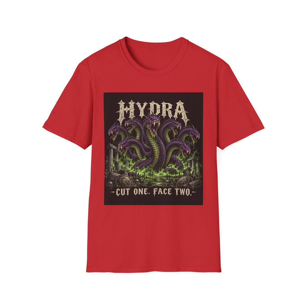 Hydra Snake Graphic Tee — "Cut One, Face Two" Mythical Serpent T-Shirt