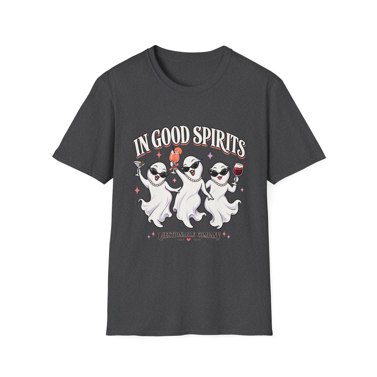 In Good Spirits | Drinking | Ghosts Halloween Tee