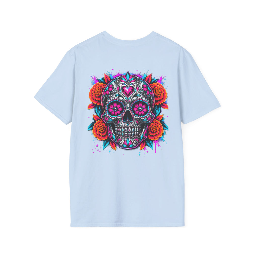 Sugar Skull | Colourful | Day of the Dead |  Floral Skull Tee