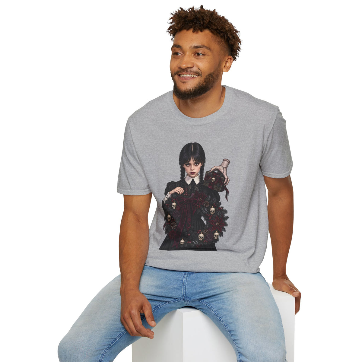 Wednesday Addams | Gothic Chrismtas Portrait T-Shirt