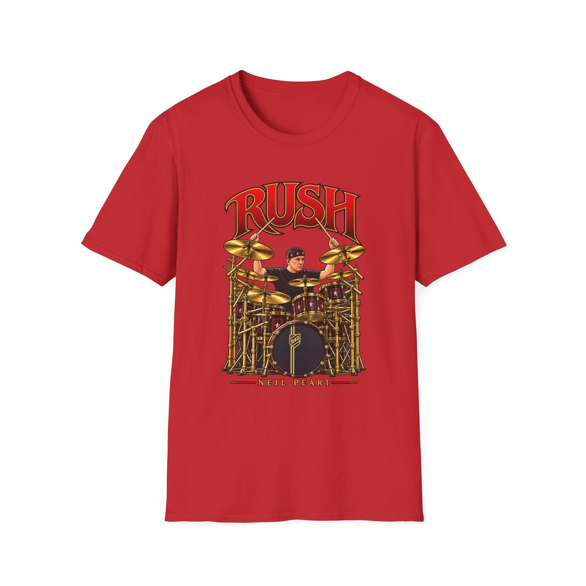 Rush | Neil Peart Drum Solo | Prog Rock Drummer Graphic T-Shirt
