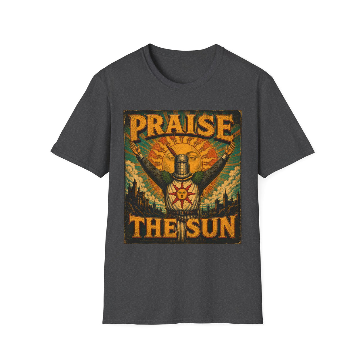 Praise the Sun T-Shirt — Dark Souls-Inspired Gaming Tee