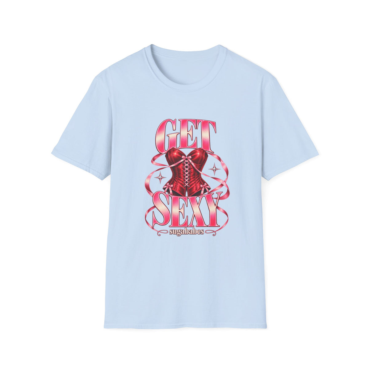 Get Sexy | Sugababes | Corset Retro Pink Y2K Vibe Graphic T Shirt