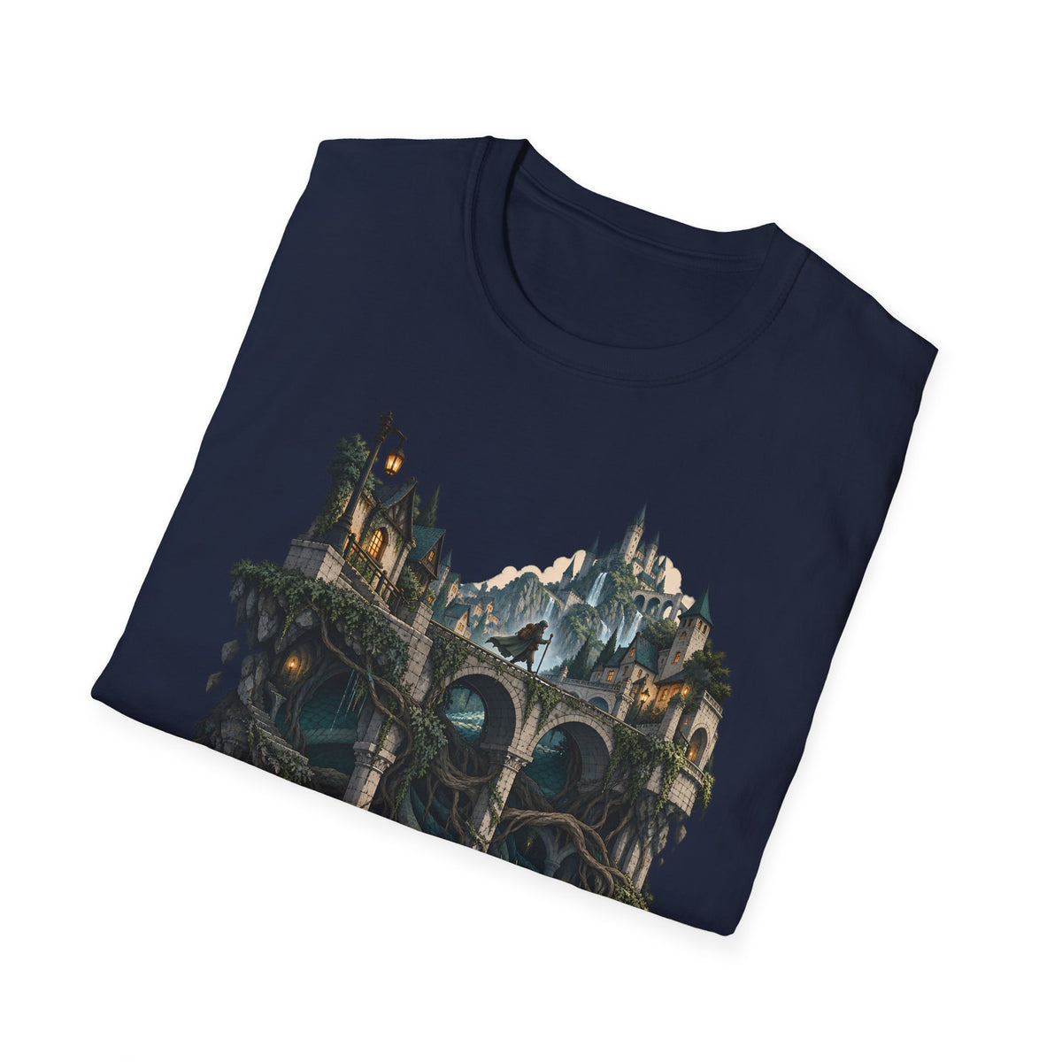 Quests and Adventures | Japanese Style | Anime Fantasy Dragon Castle T Shirt