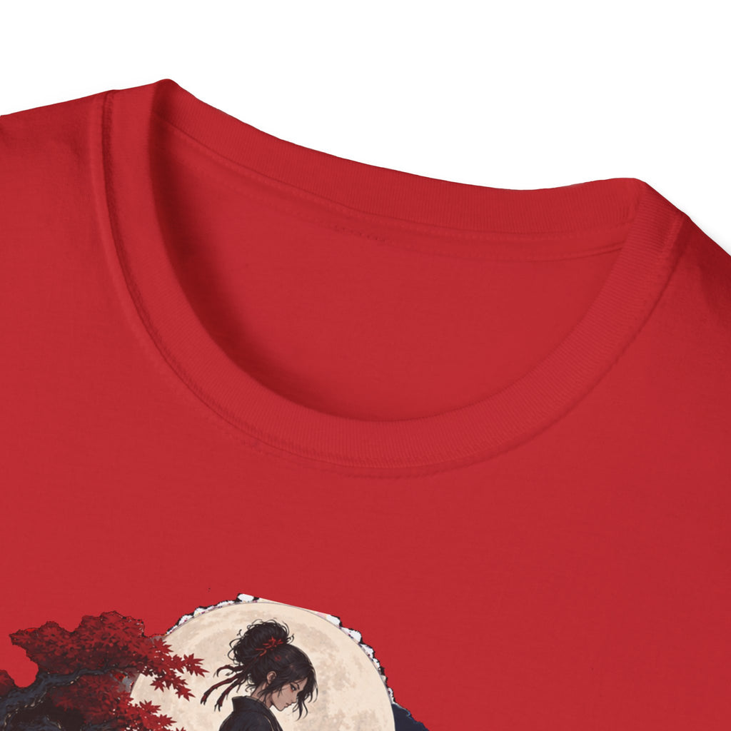 Reflection of a Monster | Moonlit Wolf Spirit T-Shirt | Samurai Silhouette Graphic Tee