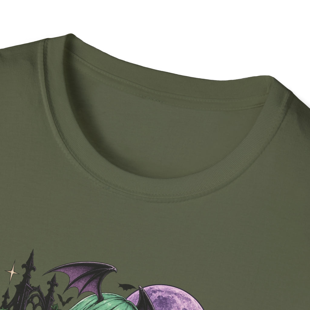 Morrigan | Sexy Succubus Pin Up Girl | Gothic Sorceress Halloween Gamer T-Shirt