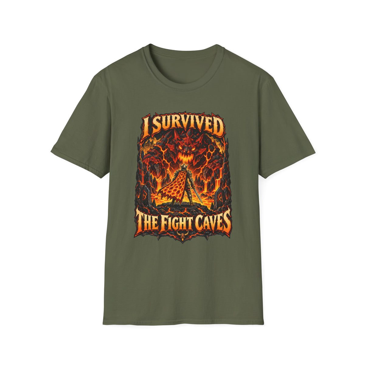 I Survived The Fight Caves Runescape / OSRS Inspired T-Shirt