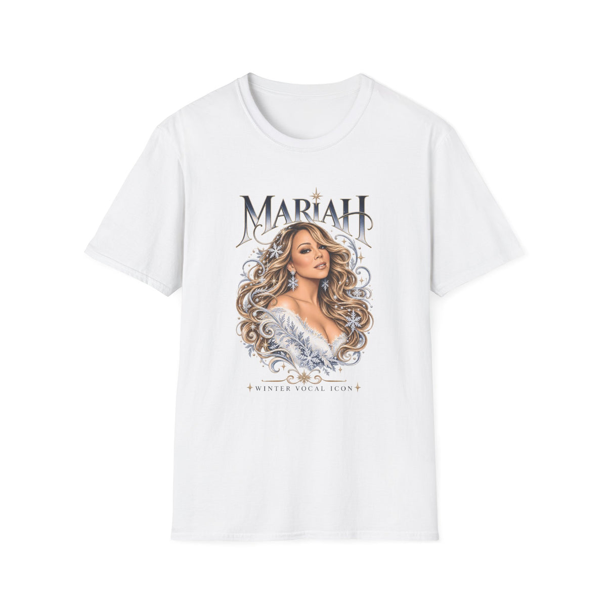 Mariah Carey Portrait T-Shirt | Classic Diva Holiday Pop Tee