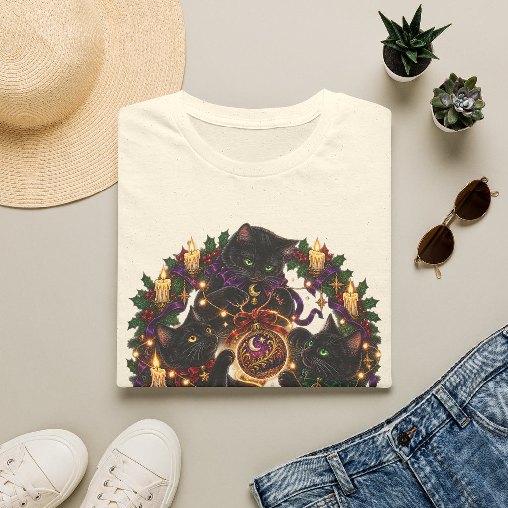 Festive Mischief | Cat Lover Christmas Holiday T-Shirt