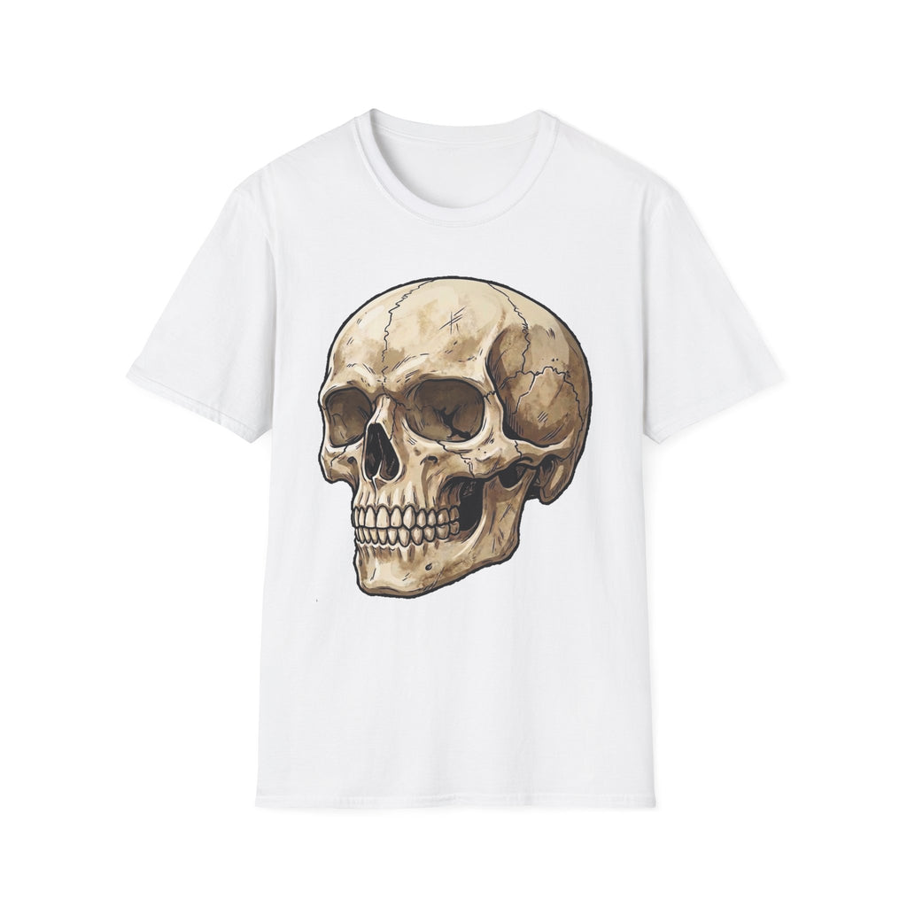 Skull Illustration T-Shirt — Vintage Anatomical Skull Tee