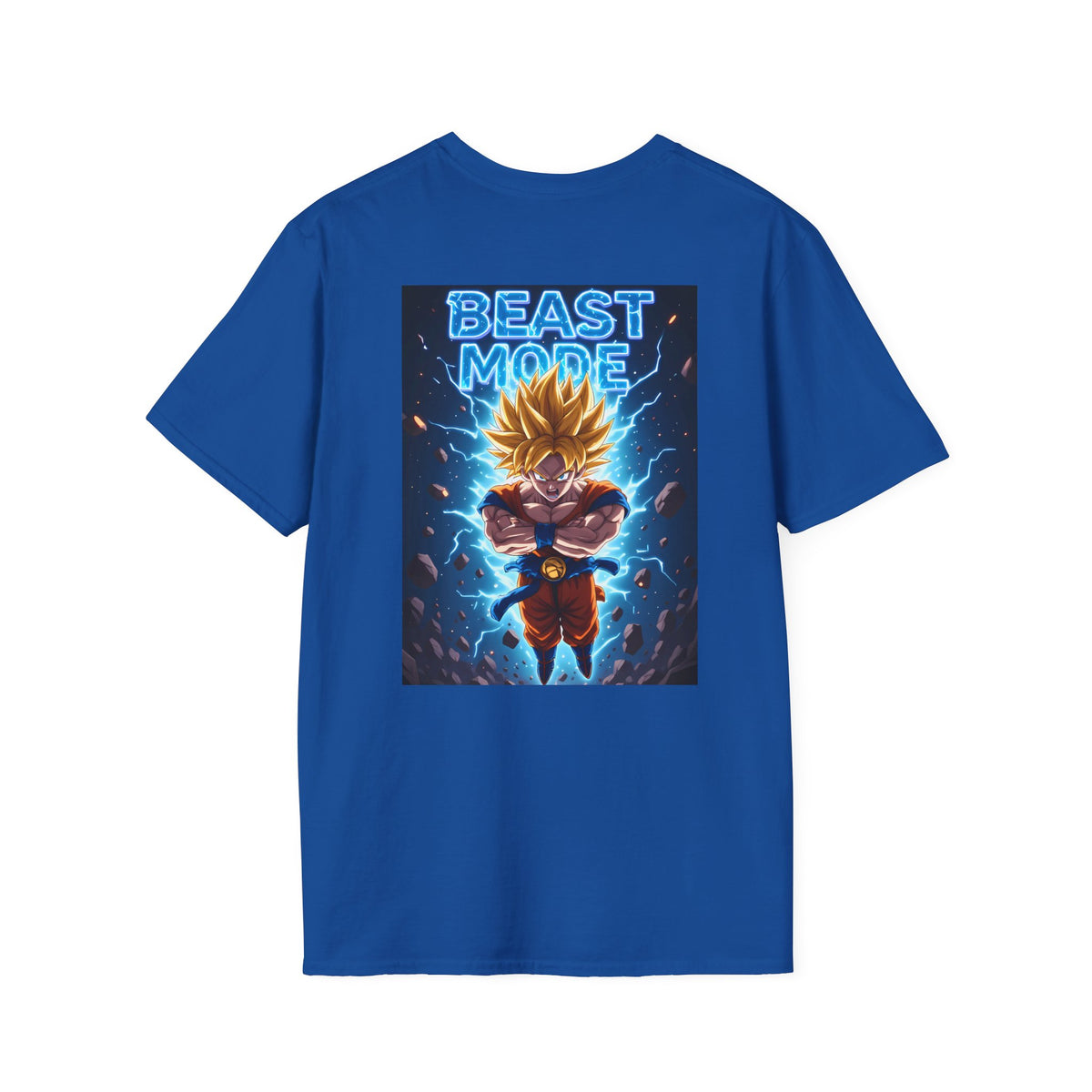Goku Beast Mode Back Print T-Shirt — Anime Dragon Ball Fighter Tee