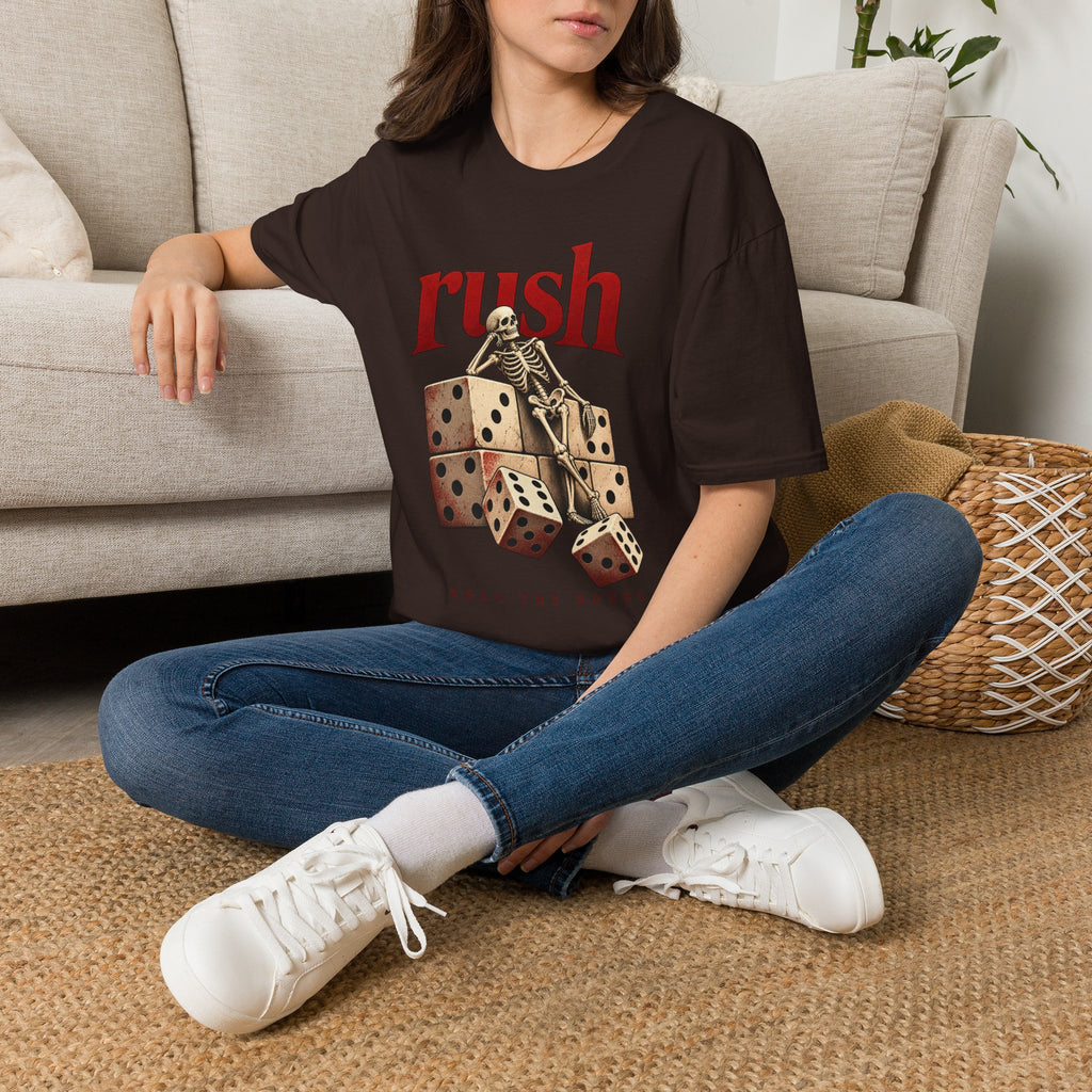 Rush | Roll the Bones | Dice Skeleton Prog Band T-Shirt