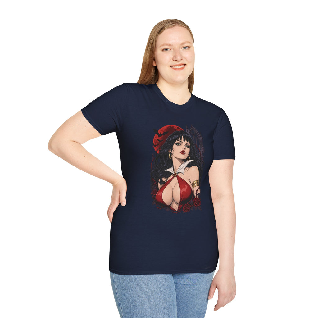 Vampirella | Sexy Halloween Vampire Pin Up Girl Sorceress Graphic T-Shirt