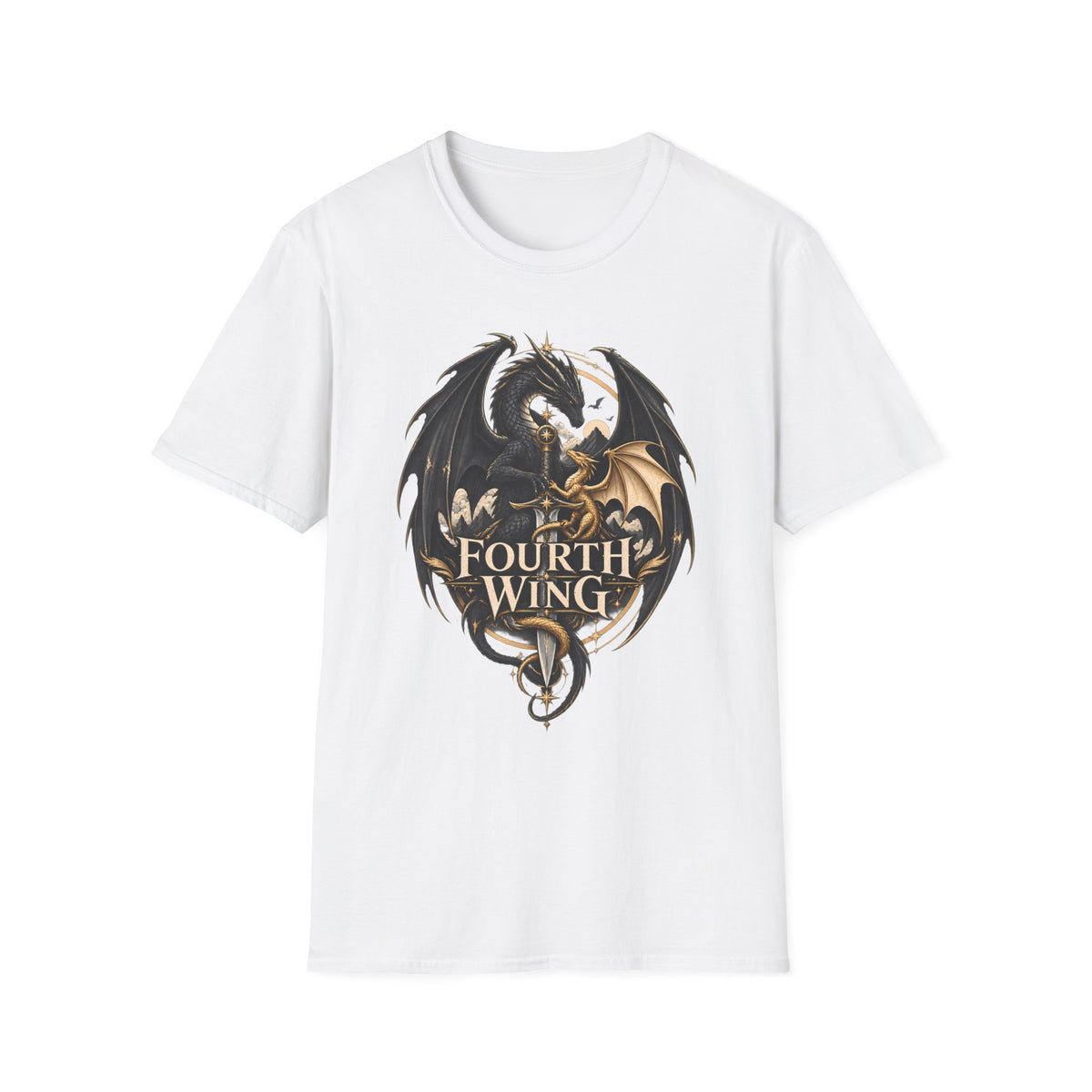 Fourth Wing | Book Inspired Dragon Logo | Fantasy Book T-Shirt