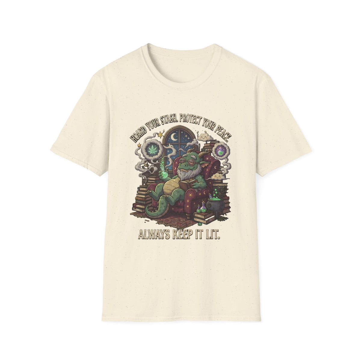 Dragon Stoner - 'Always Keep It Lit' - Psychedelic Chill Graphic Tee