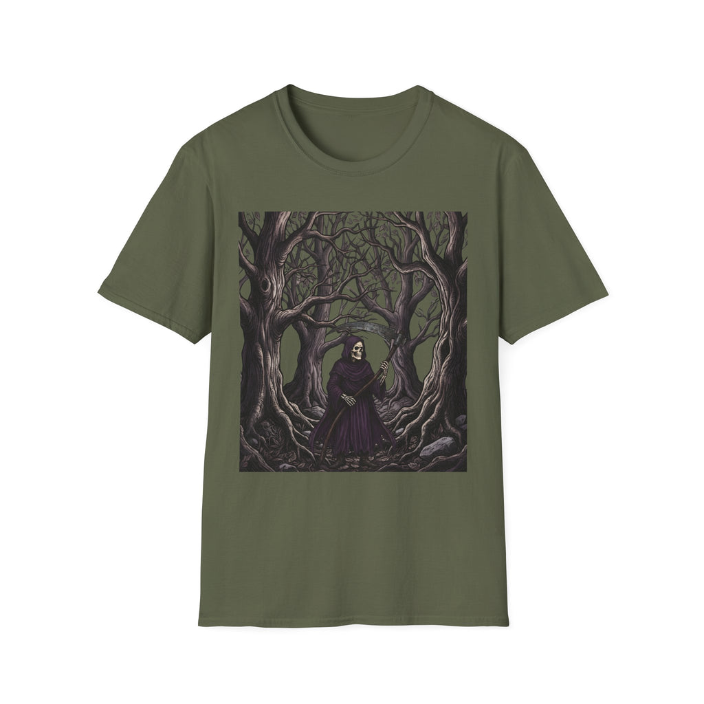 Roam the Woods - T-Shirt, Gothic / Dark Fantasy Grim Reaper Design