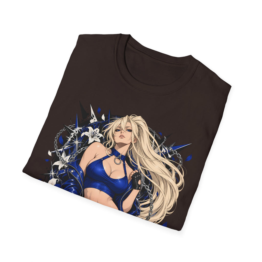 Electric Girl | Japanese Anime | Blonde Bombshell Pin Up Graphic Shirt