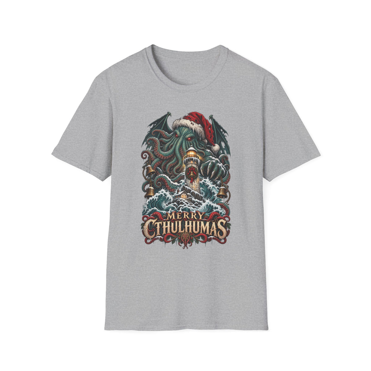 Merry Cthulhumas | Cthulhu Christmas T-Shirt