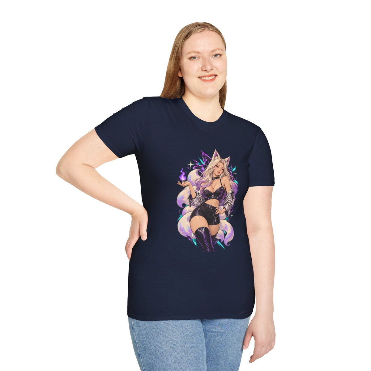 Ahri | League of Legends | Anime Fox Pin Up Girl T-Shirt