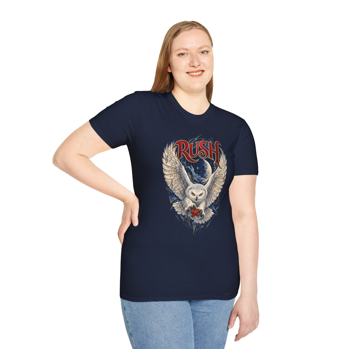 Rush | Fly by Night | Prog Rock | Owl Band Graphic T-Shirt