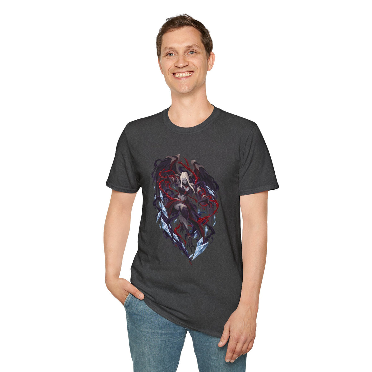 Heart Shard Nex OSRS | Runescape Inspired Graphic T-Shirt | Dark Anime