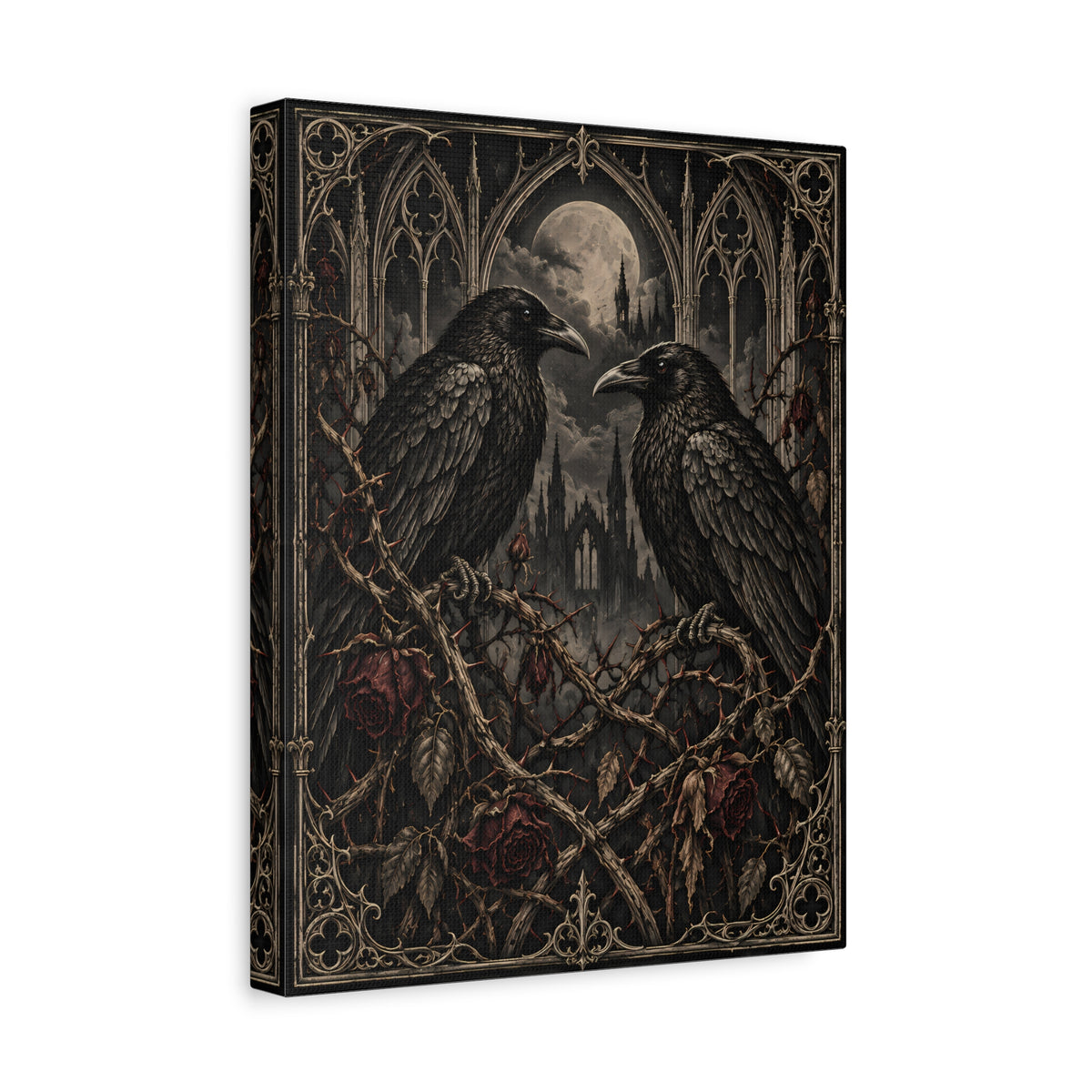 Canvas | Gothic Raven | Occult Wall Art