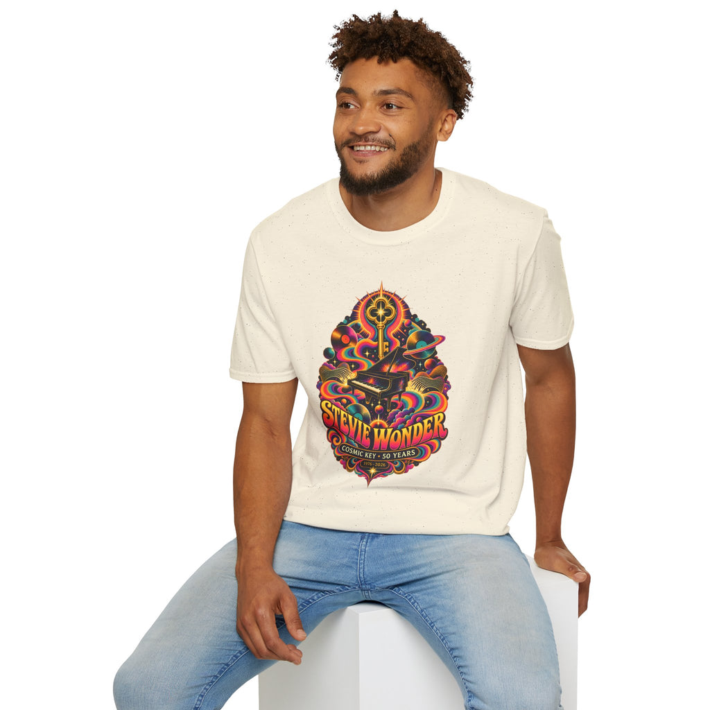 Stevie Wonder Psychedelic Key Songs In The Key of Life T-Shirt