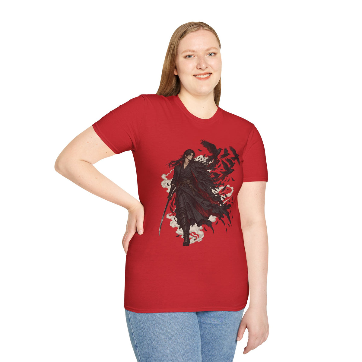 Dark Samurai | Raven Warrior Spirit | Graphic T Shirt
