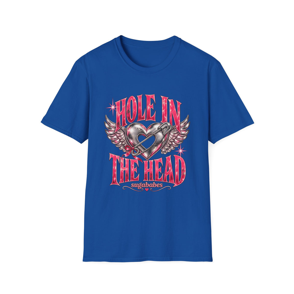 Hole in the Head | Sugababes | Pink Winged Heart Design T Shirt