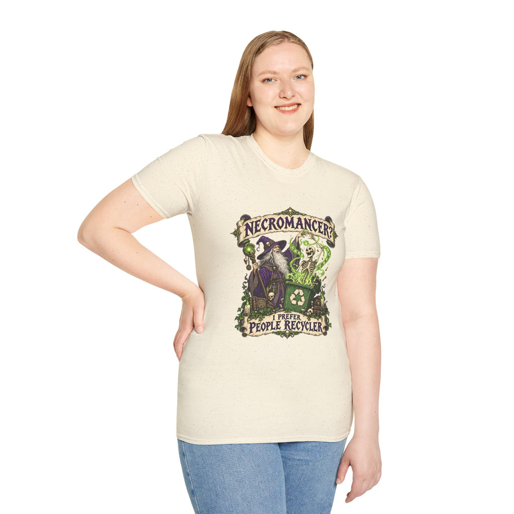 Necromancer? I Prefer People Recycler T-Shirt | Funny Gothic Halloween Tee