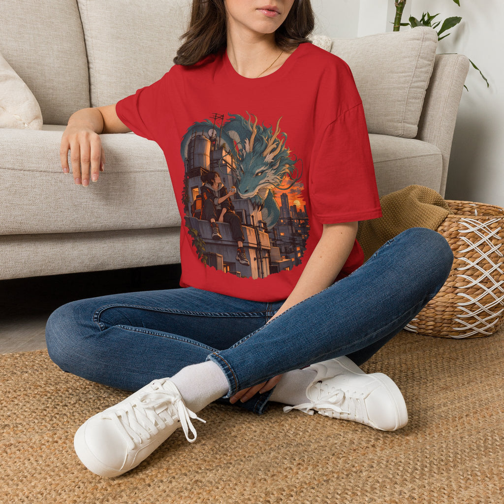 Serpent Cityscape | Urban Japanese Dragon T-Shirt