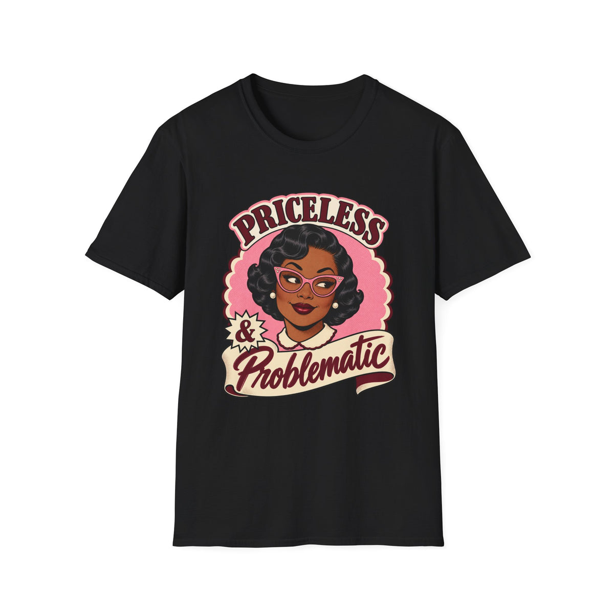 Priceless & Problematic Retro Portrait Tee