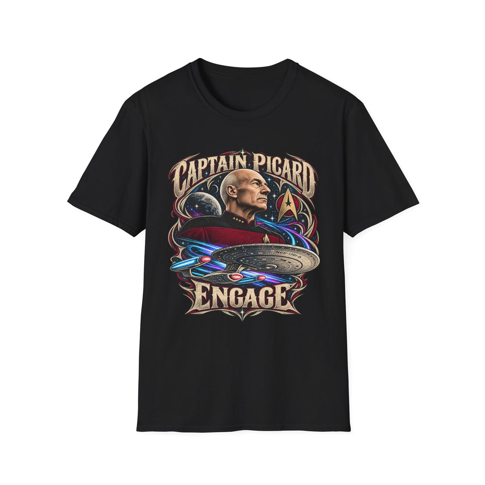 Captain Picard Engage | Star Trek Enterprise Warp Portrait