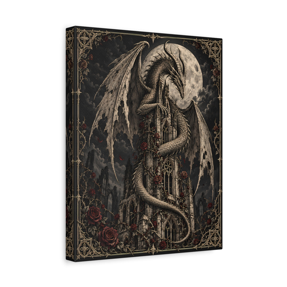 Canvas | Dragon Tower Matte | Occult Wall Art