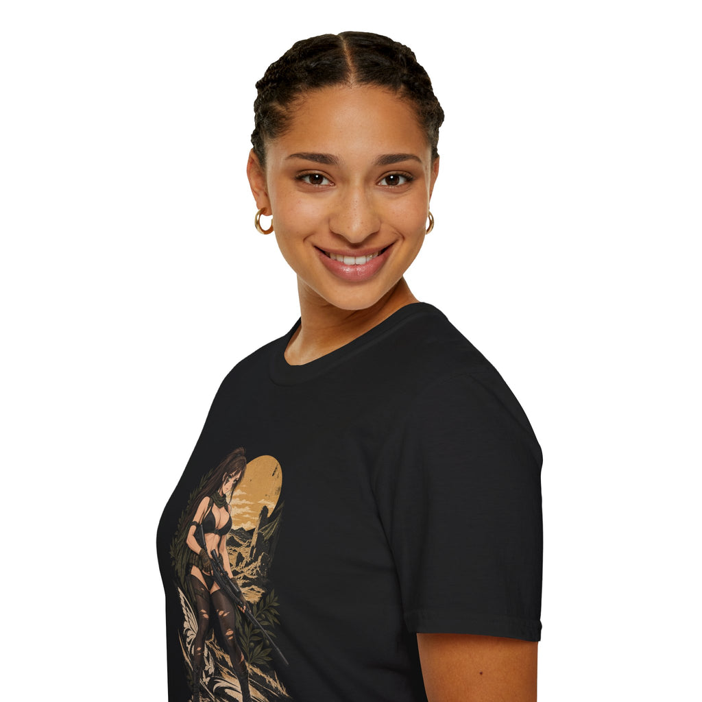 Quiet | Metal Gear | Sexy Sniper Pin up Fantasy Warrior Woman T-Shirt