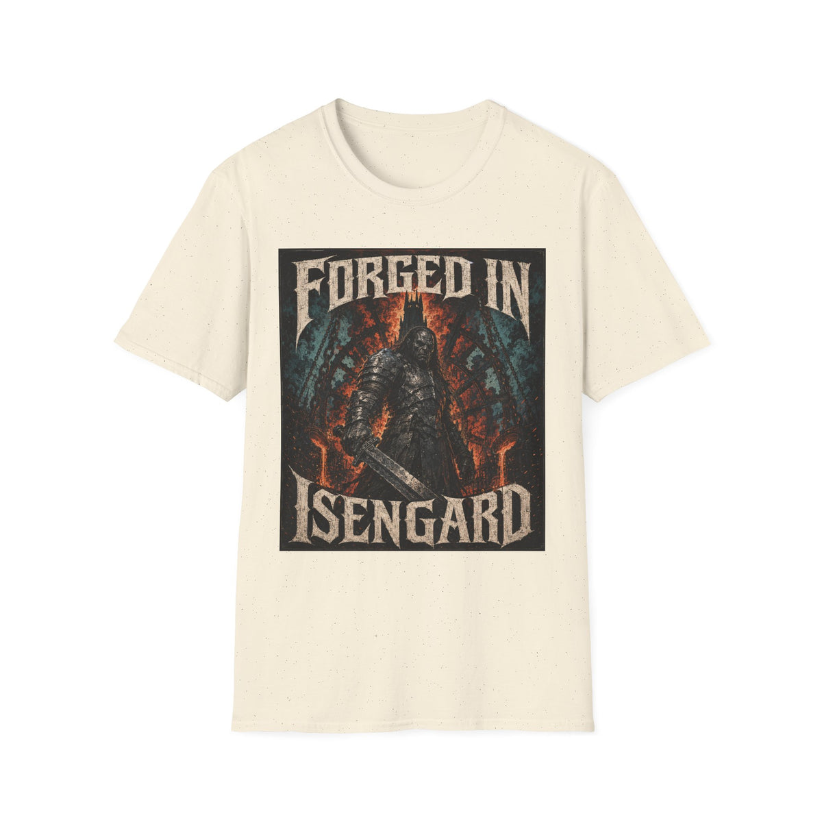 Forged in Isengard T-Shirt — Dark Fantasy Middle-earth Inspired Tee