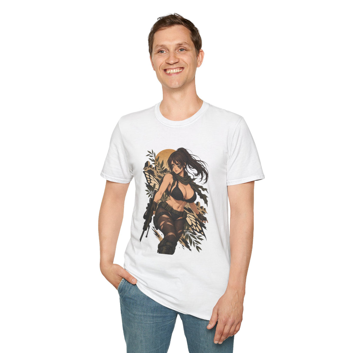 Quiet | Sexy Metal Gear Pin Up Girl | Anime Style Sniper Girl T-Shirt